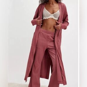 #114 NWT Free People Babe I'm Yours Maxi Cardi in Dried Currant